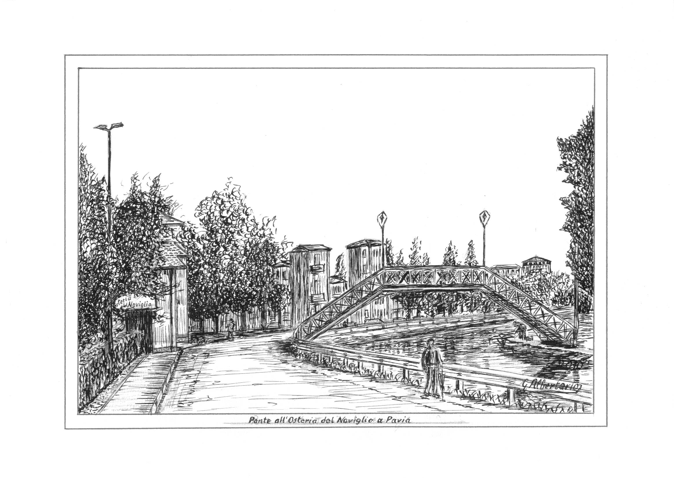 Ponte all'Osteria del Naviglio a Pavia